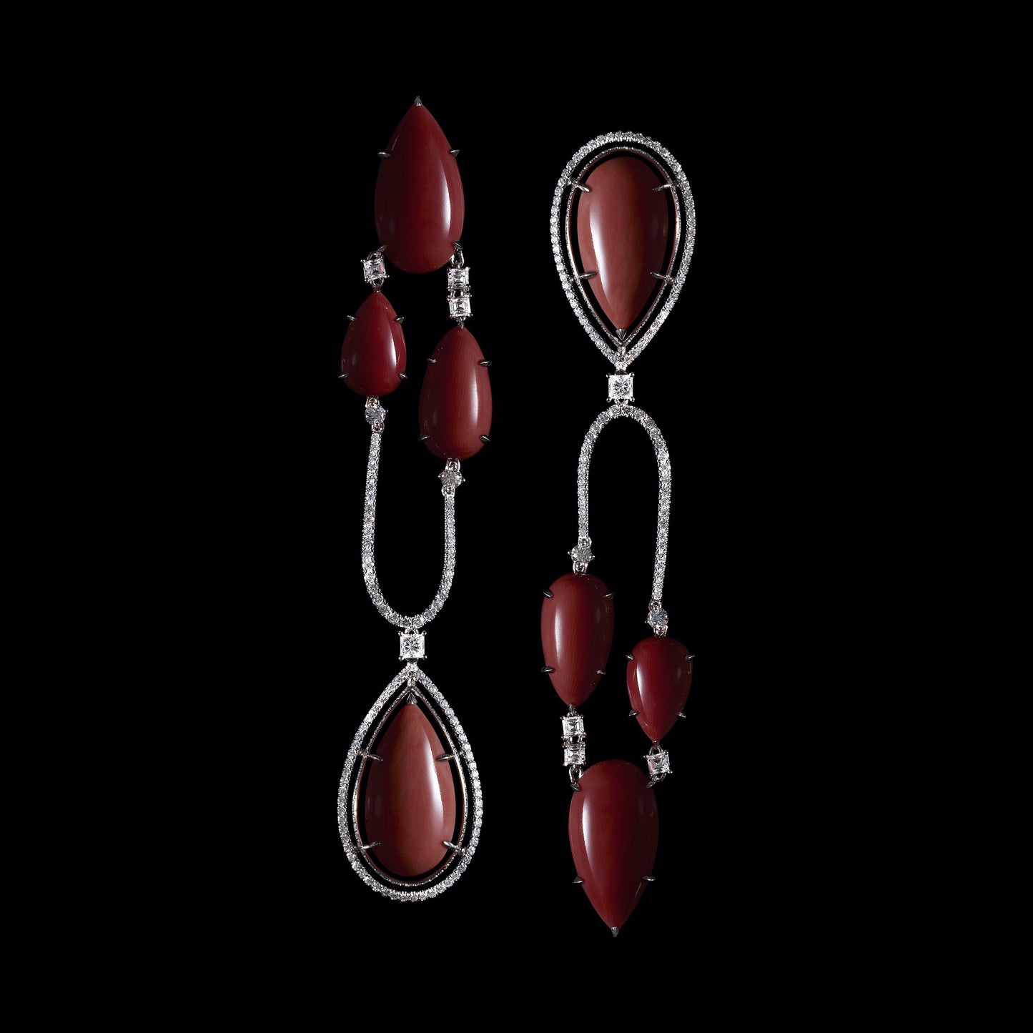 
                  
                    Chandelier Earrings Medi Coral & Diamond - Alexandra Mor online
                  
                
