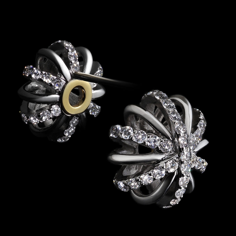 
                  
                    Small Platinum Diamond Snowflake Earrings - Alexandra Mor online
                  
                