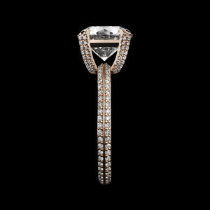 Rose Gold Brilliant-Cut Diamond Engagement Ring - Alexandra Mor online