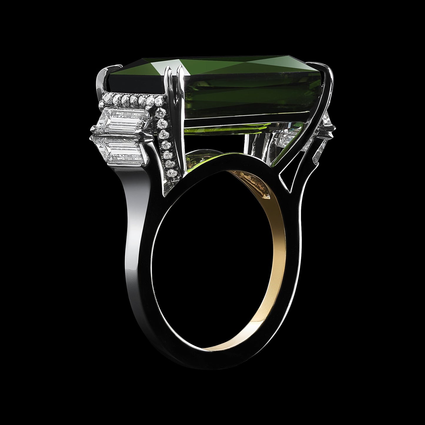 
                  
                    Demi Moore As Seen Wearing Emerald-Cut Green Tourmaline & Diamond Ring - Alexandra Mor online
                  
                