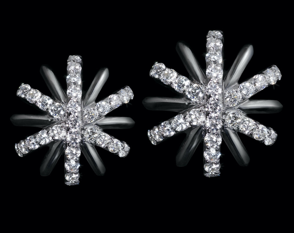
                  
                    Medium Diamond Snowflake Stud Earrings - Alexandra Mor online
                  
                