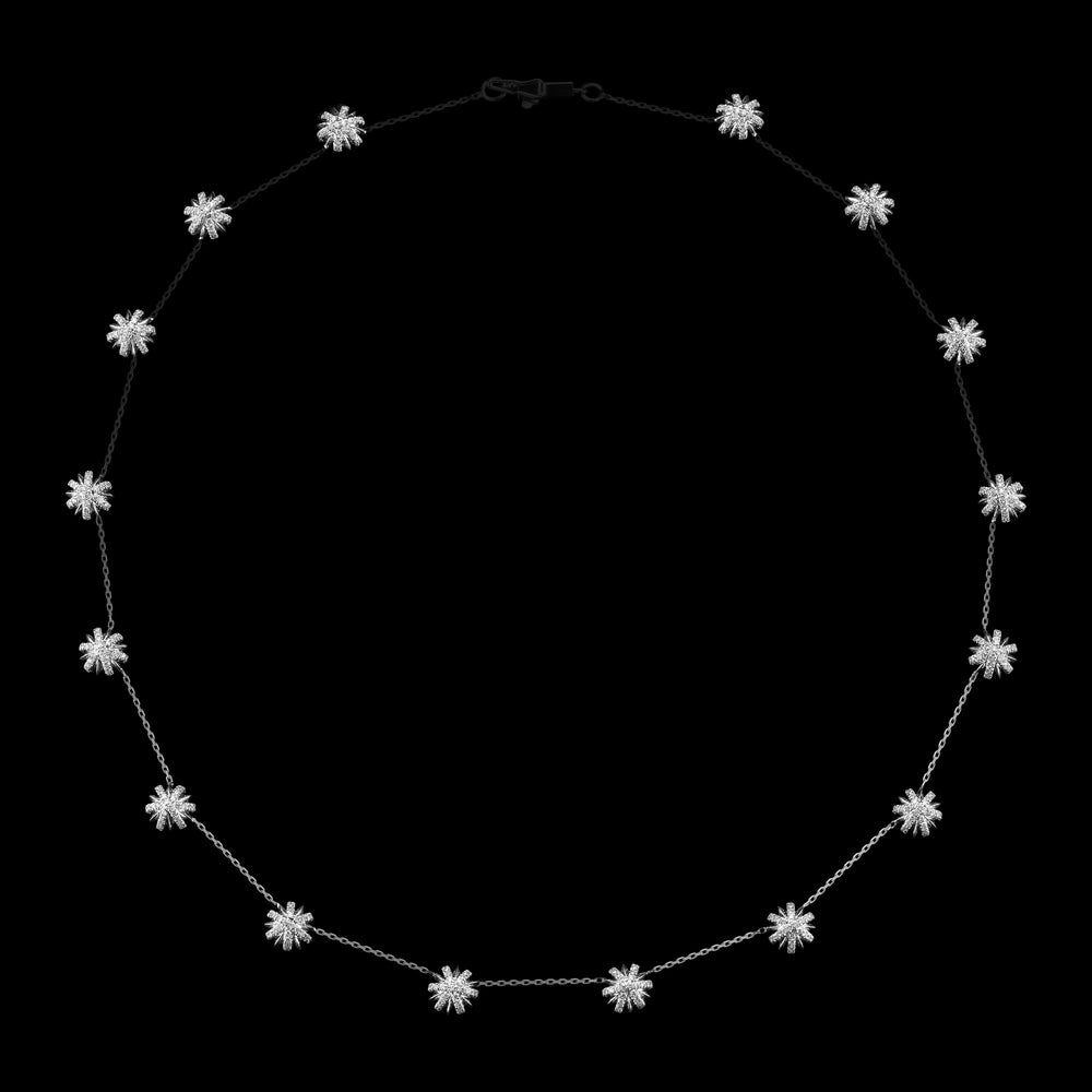 Platinum Snowflake Elements Chain - Alexandra Mor online