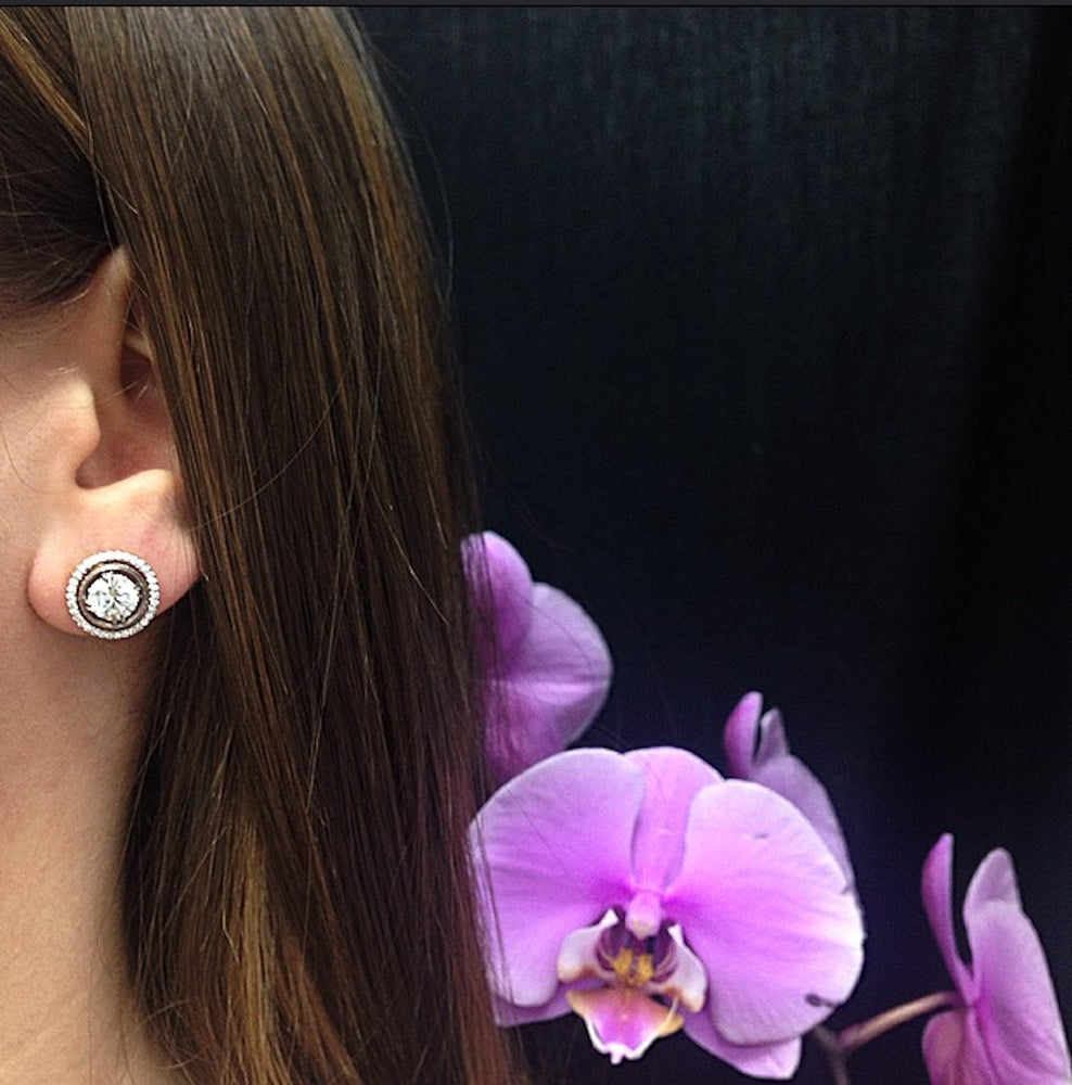 
                  
                    Keri Russel As Seen Wearing Round Diamond Studs with Diamond Earring Jackets - Alexandra Mor online
                  
                
