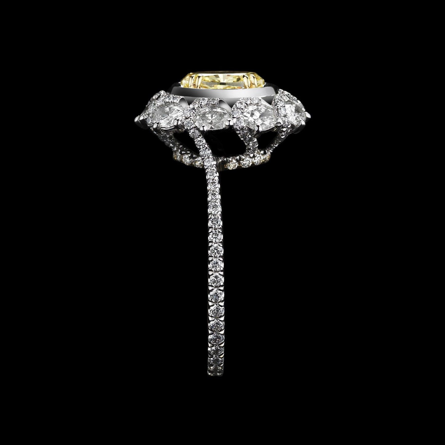 
                  
                    Yellow Diamond Blossom Oval-Cut Ring - Alexandra Mor online
                  
                